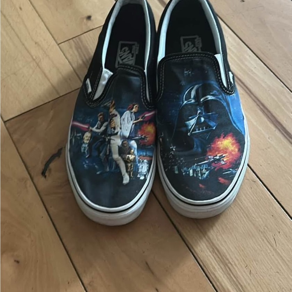 Vans Star Wars Men’s Slip-On Sneakers - Black and Blue